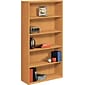 HON® 10500 Series Bookcase, Harvest, 5-Shelf, 71"H