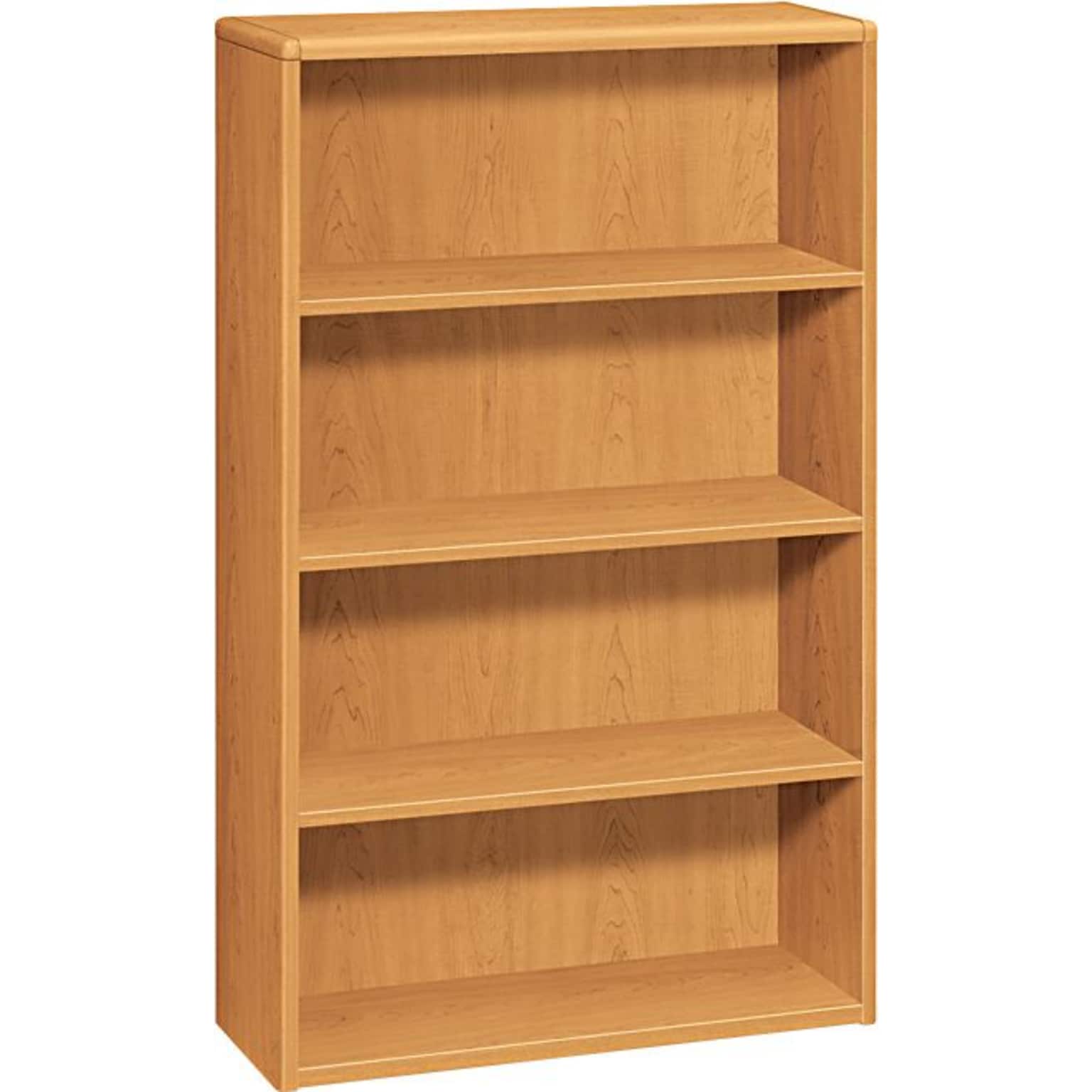 HON® 10700 Series Office Collection in Harvest, 4-Shelf Bookcase, 57-1/8H