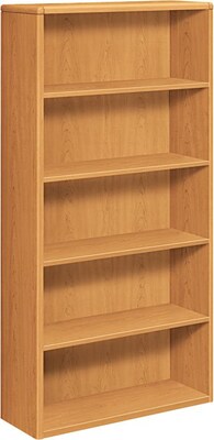 HON® 10700 Series Harvest 5-Shelf Bookcase