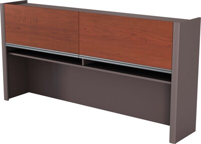 Bestar® Connexion Collection 36 Laminate Hutch for Credenza, Bordeaux/Slate  (93510-39)