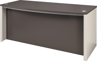 Bestar® Connexion Collection in Sandstone and Slate, Executive Desk