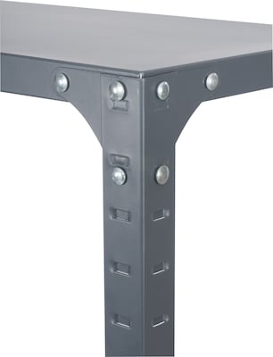 Safco Commercial 5-Shelf Metal Unit, 36", Gray (6265)