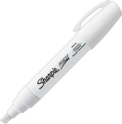 Sharpie Oil-Based Paint Marker, Bold Tip, White (35568)