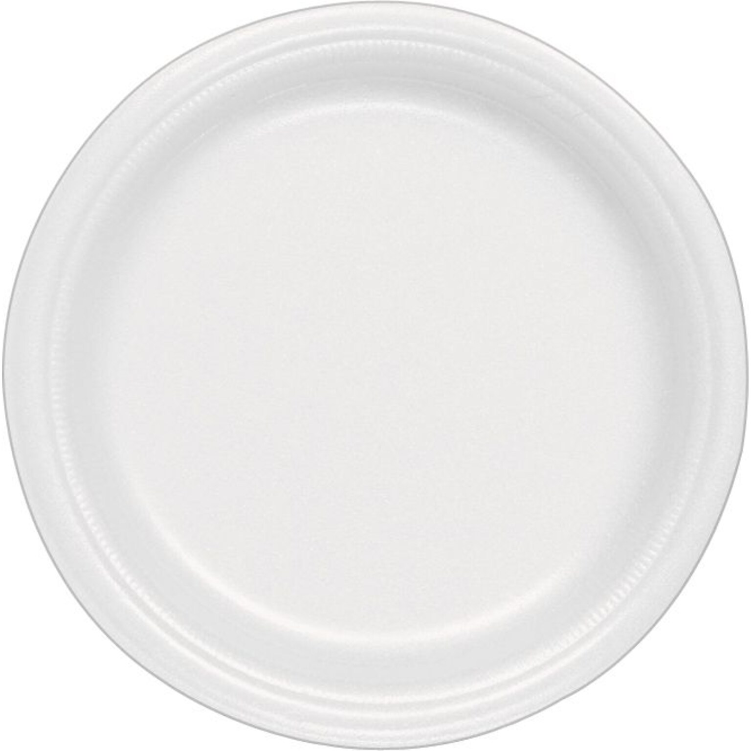 Dart Concorde Foam Plates, 9 Dia, White, 500/Carton (9PWCR)