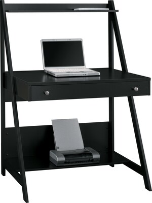 Bush Furniture Alamosa Ladder Desk, Classic Black, (MY72701-03)