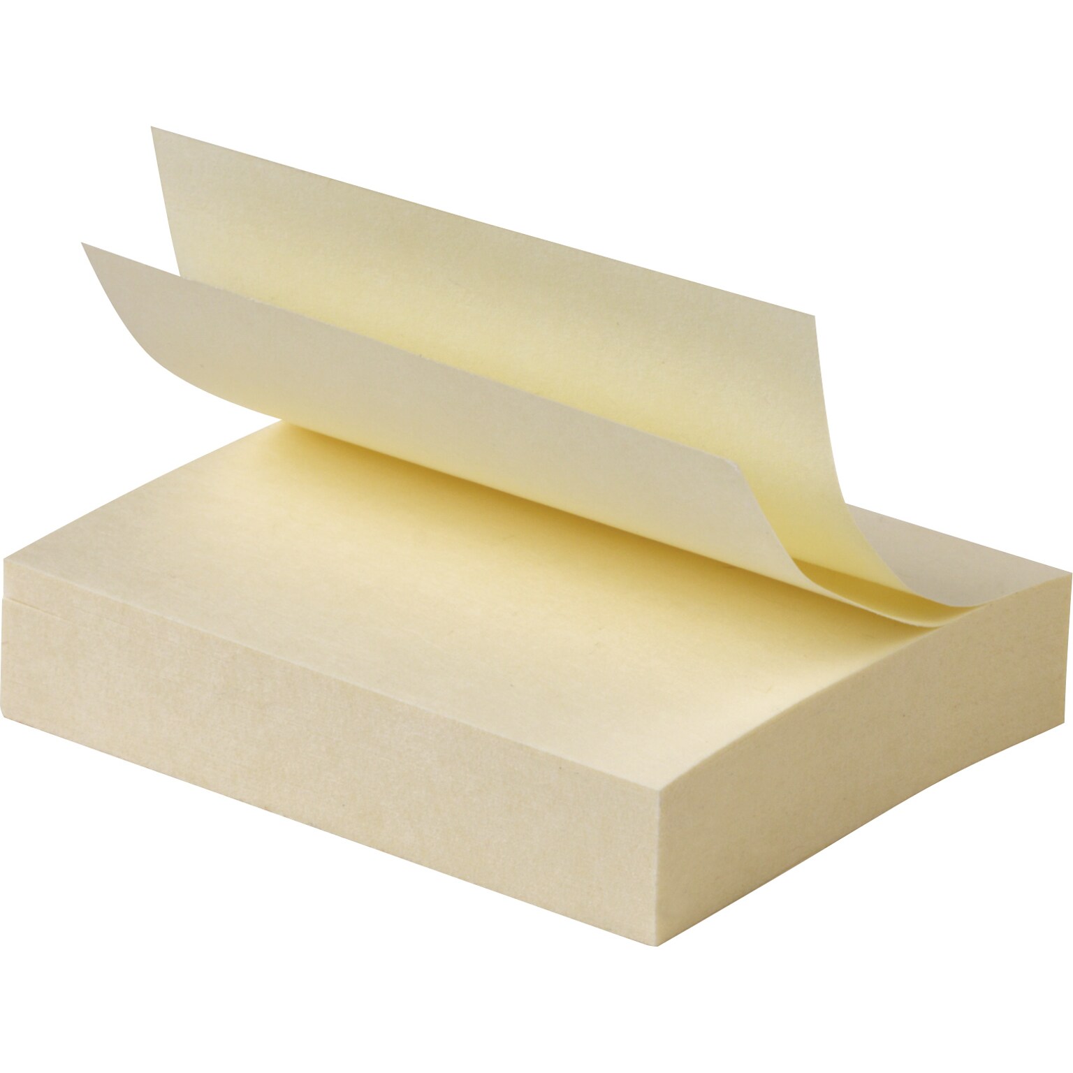 Staples® Stickies Notes, 1 1/2 x 2, Yellow, 100 Sheet/Pad, 432 Pads/Carton (MMMS152YR12CT)