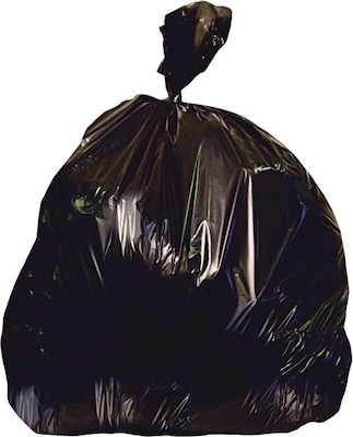 Heritage 55-60 Gallon Industrial Trash Bag, 38 x 58, Low Density, 1.5 mil, Black, 100 Rolls (X7658