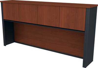 Bestar® Prestige+  36 Laminate Hutch, Bordeaux Cherry/Graphite (99520-1139)