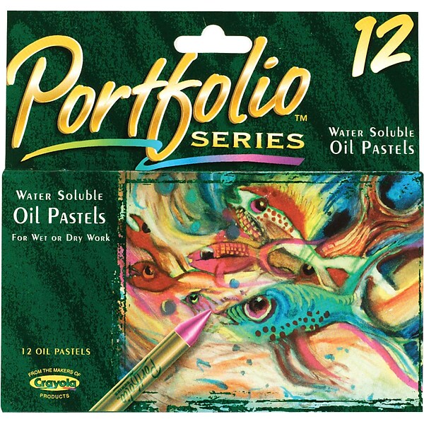 Crayola Portfolio Series Oil Pastels, Assorted Colors, 12/Pk