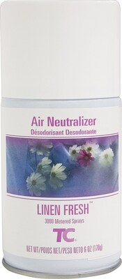 Technical Concepts Aerosol Refill Air Neutralizer, Linen Fresh Scent, 6 Oz., 12/Ct (FG4009831)