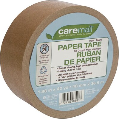 Caremail Paper Packing Tape, 1.88W x 40 Yards, (119059)