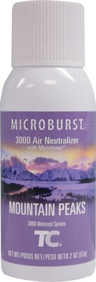 Technical Concepts Microburst 3000 Air Freshener Refill, Mountain Peaks Scent, 12/Carton (TEH401257)