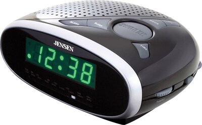 Jensen® Radios; JCR-175 AM/FM Alarm Clock Radio