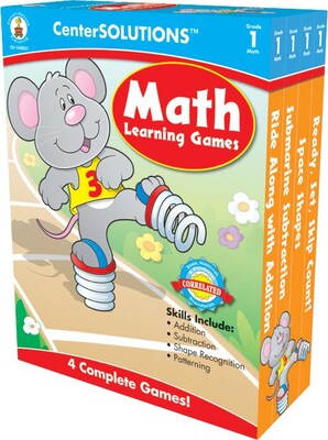 Carson-Dellosa CenterSOLUTIONS™, Math Learning Games, Grade 1