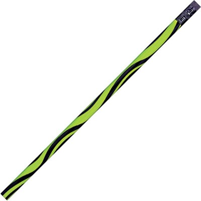 Moon Products Woodcase Pencil; HB-Soft; No. 2 Lead; Assorted Barrel; Thermo Swirl; 12/Box