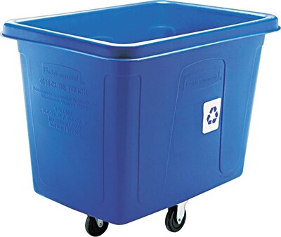 Rubbermaid Commercial Recycling Cube Truck Blue