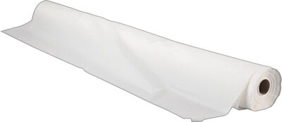 Tablemate® Plastic Rectangular Table Cover, 300(L) x 40(W), White