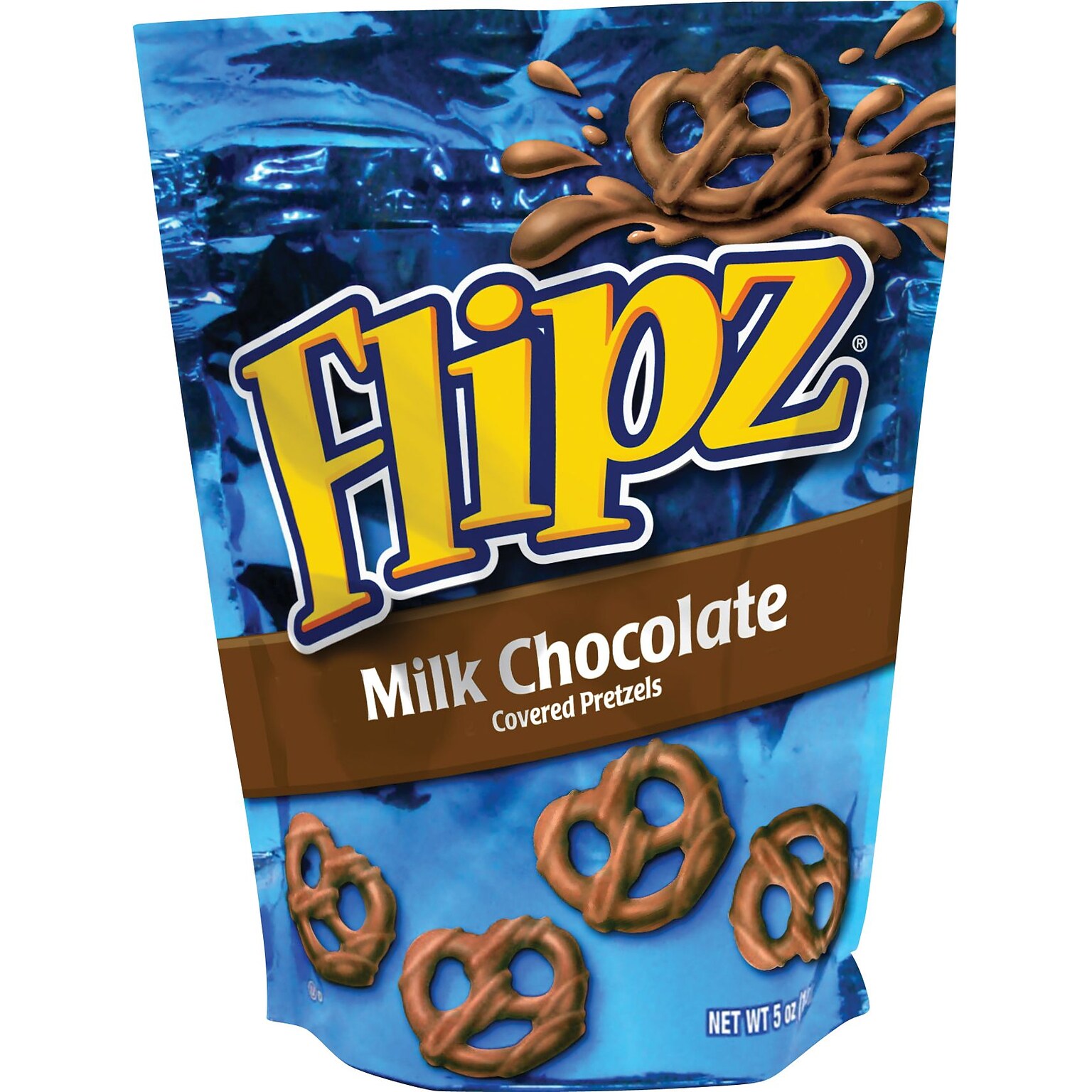 Flipz Milk Chocolate Covered Pretzels Twists, 6 Bags/Box (DCC028)