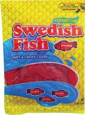 Swedish Fish Original Soft & Chewy Candy, 5 oz, 12/Carton (JAR1506208)