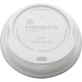 Sustainable Earth By Staples® Compostable Hot Cup Lids, 10-16 oz., White, 50/Pk