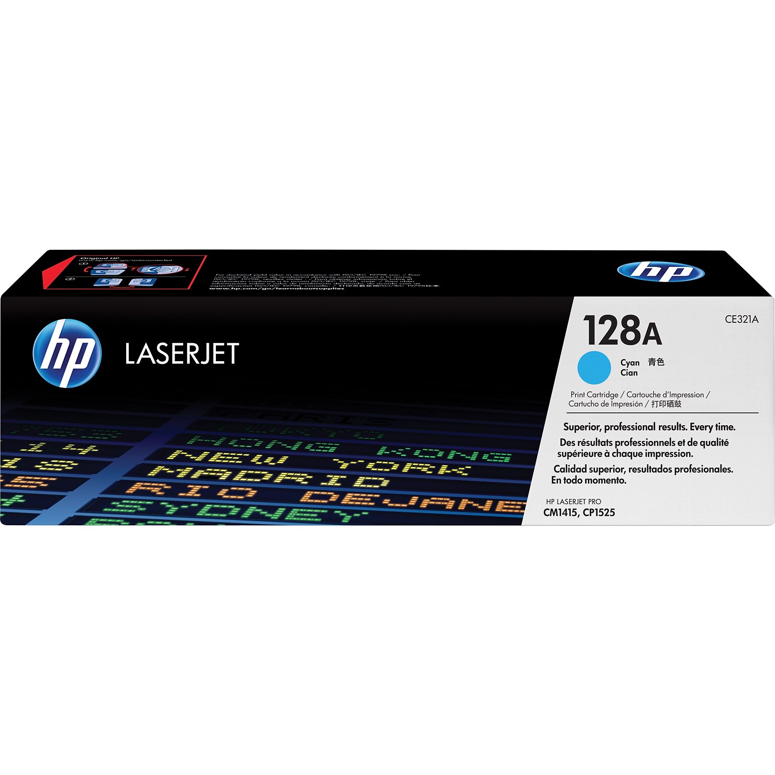 HP 128A Cyan Standard Yield Toner Cartridge   (CE321A)