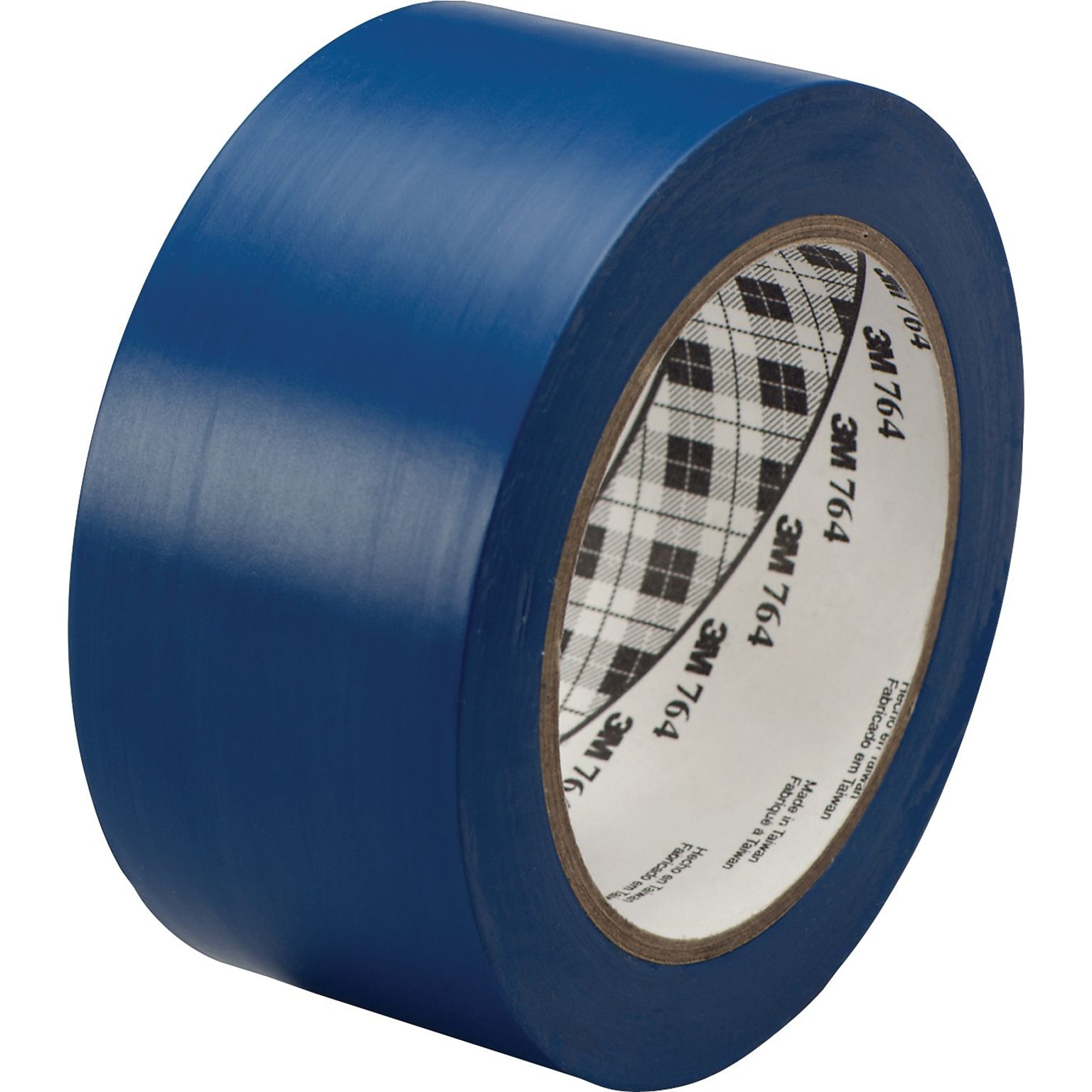 3M™ #764 Solid Vinyl Tape, Blue, 2x36yds., 24/Case