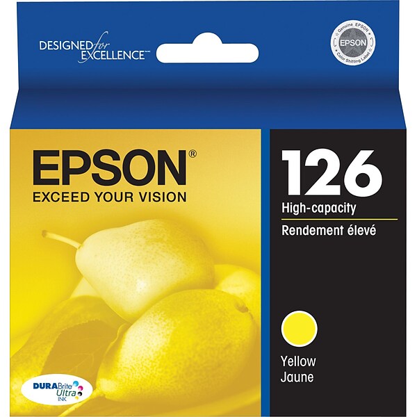 Epson T126 Yellow High Yield Ink Cartridge (T126420)