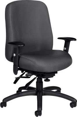 Offices To Go Multi-Function Fabric Task Chair, Graphite Gray (OTG11710-QL11)