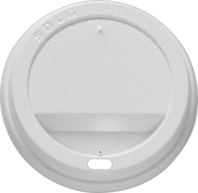 Solo Traveler® Paper Lid, 10 Oz., White, 100/Pack (TL31R2-0007)