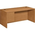 HON® 10500 Series Left Pedestal Desk 66W, Harvest, 29 1/2H x 66W x 30D
