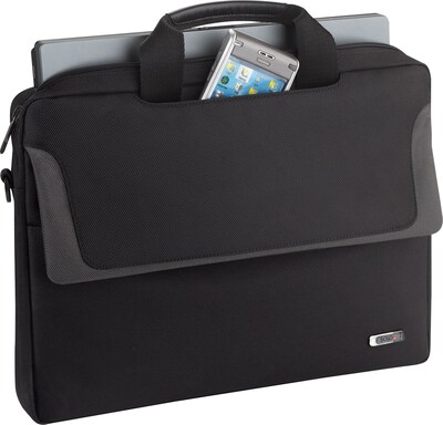 Solo New York Sterling 14.1" Polyester Laptop Bag, Metallic Trim (CLA112-4)