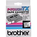 Brother TX Series TX2411 Label Maker Tape, 3/4W, Black on White