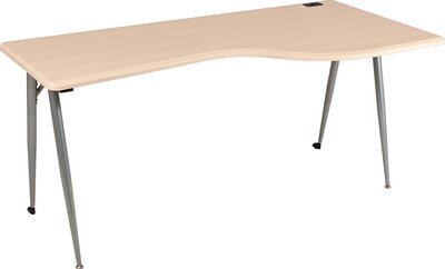 Balt® iFlex Modular Desking; Full Table, Right, Teak