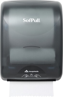 SofPull® Mechanical Hardwound Roll Towel Dispenser, Smoke