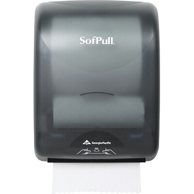 SofPull® Mechanical Hardwound Roll Towel Dispenser, Smoke