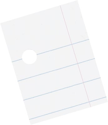 Pacon Wide Ruled Filler Paper, 8.5 x 11, 3-Hole Punched, 500 Sheets/Pack (P2402)