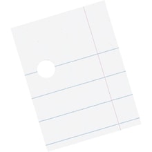 Pacon Wide Ruled Filler Paper, 8.5 x 11, 3-Hole Punched, 500 Sheets/Pack (P2402)