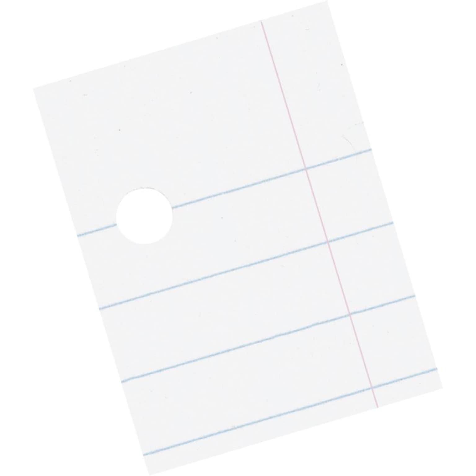 Pacon Wide Ruled Filler Paper, 8.5 x 11, 3-Hole Punched, 500 Sheets/Pack (P2402)
