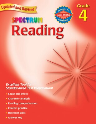 Carson-Dellosa Spectrum Instructional Book, Reading, Grade 4