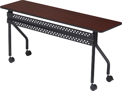 Iceberg Officeworks™ Rectangular Mobile Training Table, Mahogany, 29H x 60W x 18D