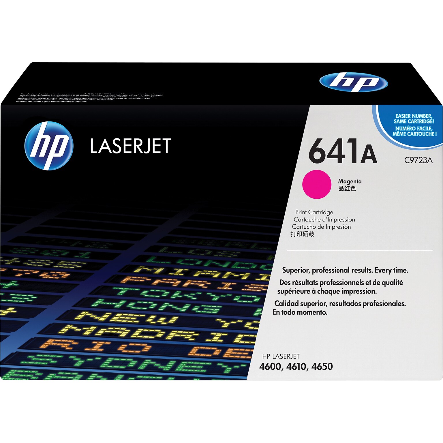 HP 641A Magenta Standard Yield Toner Cartridge (C9723A)