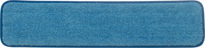 Rubbermaid HYGEN™ Microfiber Damp Mop Pads, Wet, Blue, 24, 12/Ct