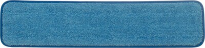 Rubbermaid Hygen Microfiber Dust Mop Pad, Wet, Blue (FGQ41100BL00)