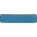 Rubbermaid HYGEN™ Microfiber Damp Mop Pads, Wet, Blue, 24, 12/Ct