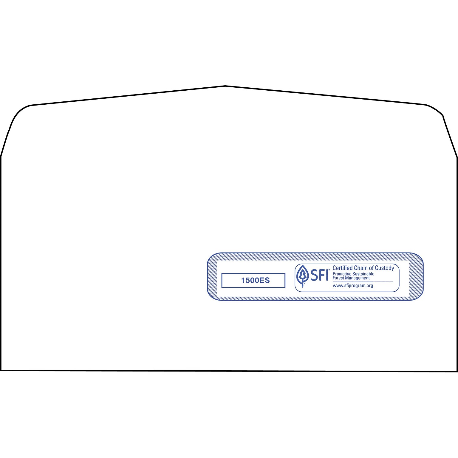 TFP Self Seal Security Tinted Window Envelope 4-1/2 x 9-1/2, White, 500/Box (1500ES)
