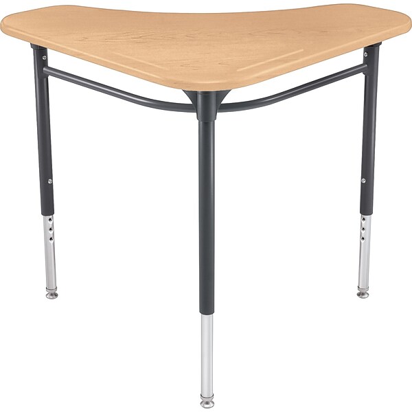 HON SmartLink™ Student Desk, Natural Maple, 22-32H x 28W x 28D, 2/Ct