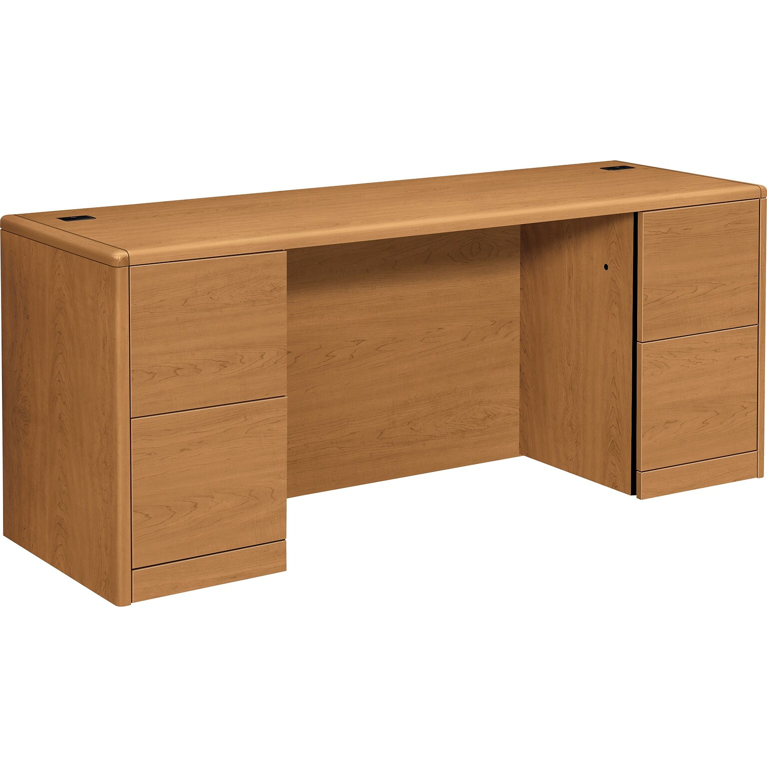 HON® 10700 Series Office Collection in Harvest, Kneespace Credenza with Full-Height Pedestals