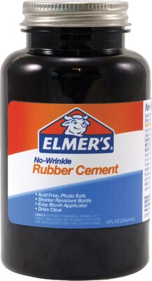 Elmers No-Wrinkle Rubber Cement, 8 oz. (231)
