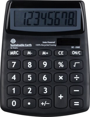 SE-230E 8-Digit Display ECO Calculator