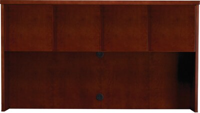 Safco Group Mira Veneer Series Hutch with Wood Doors, Medium Cherry, 39H x 70W x 14D